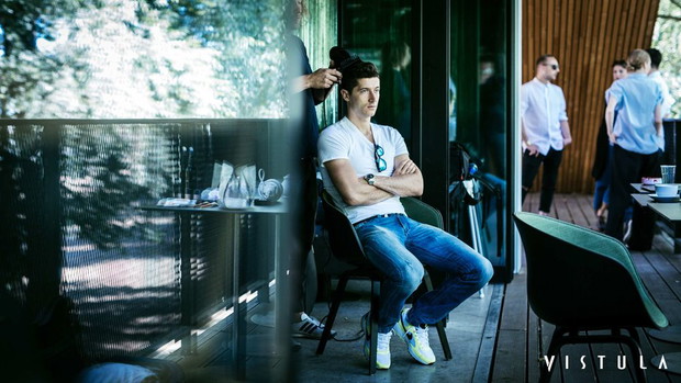Robert Lewandowski - backstage sesji dla Vistula