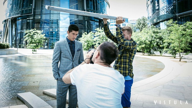 Robert Lewandowski - backstage sesji dla Vistula