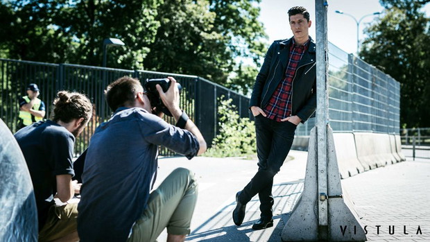 Robert Lewandowski - backstage sesji dla Vistula