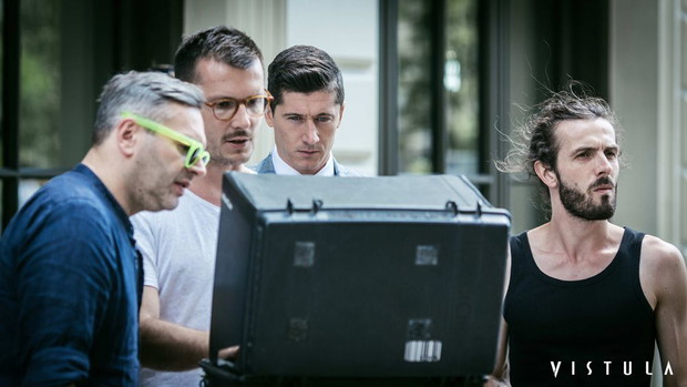 Robert Lewandowski - backstage sesji dla Vistula