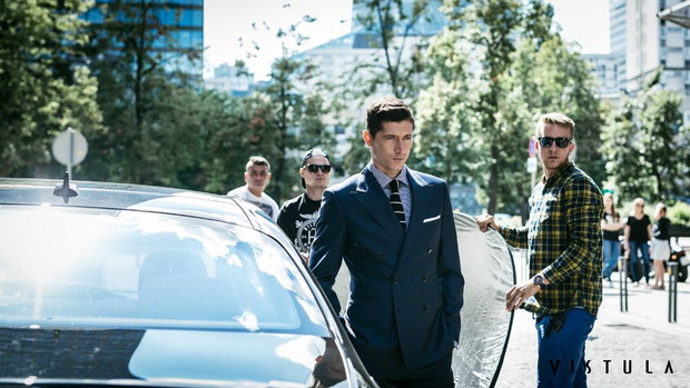 Robert Lewandowski - backstage sesji dla Vistula