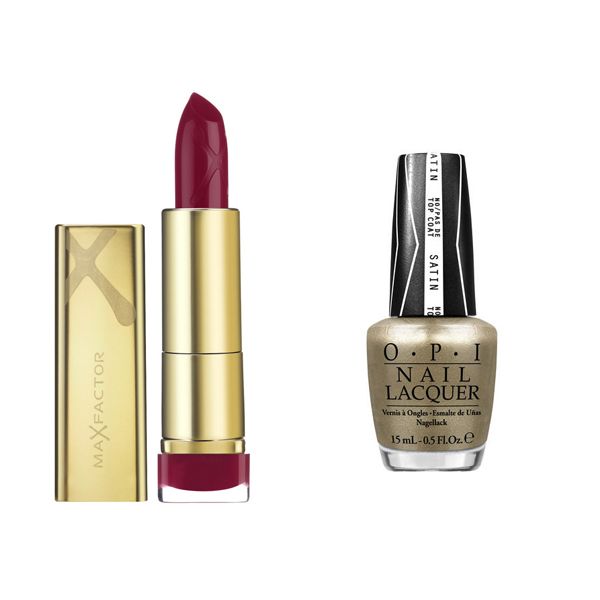 Szminka Max Factor, cena 42,90 zł i lakier do paznokci OPI, cena 49 zł