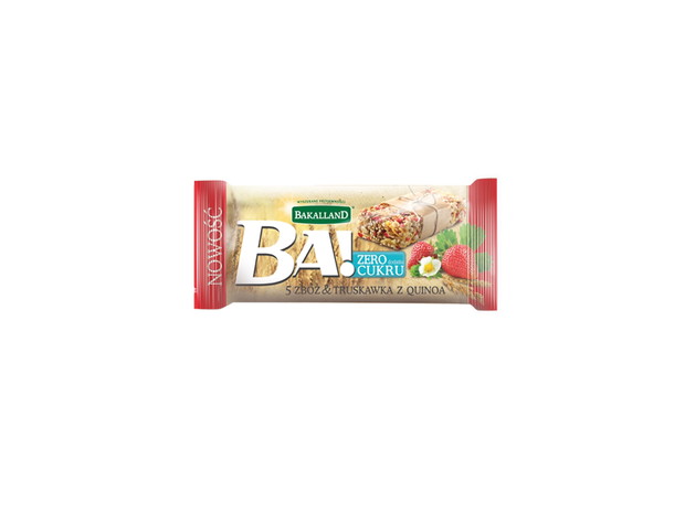 Baton BA! Bakalland, truskawka&quinoa