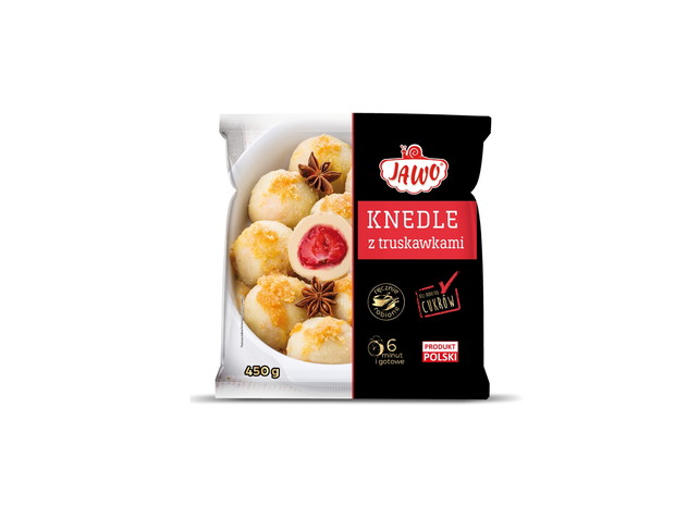Knedle z truskawkami JAWO - cena ok. 6.50 zł