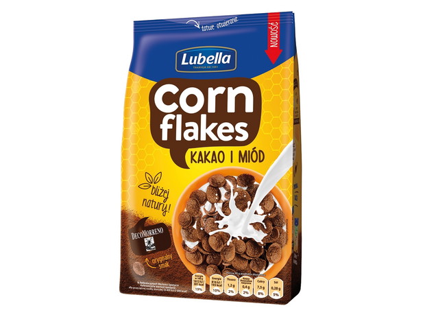 Płatki Lubella Corn Flakes kakao&miód