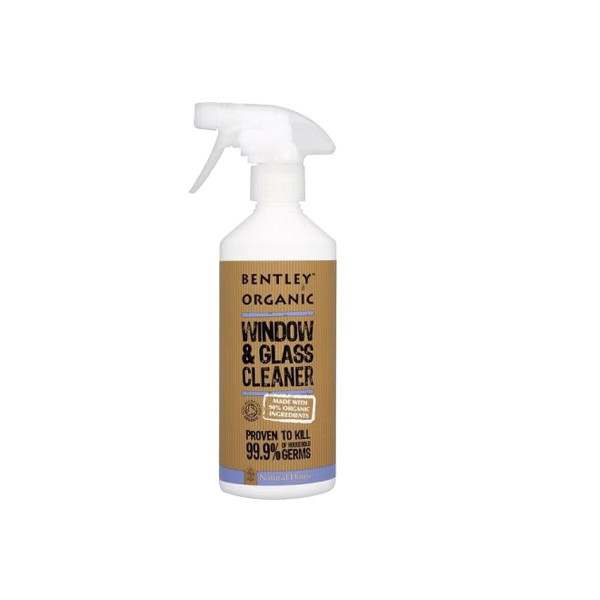 Płyny do mycia szyb: Bentley Organic do mycia szyb i luster, 500 ml, ok. 23 zł, galeria-natury