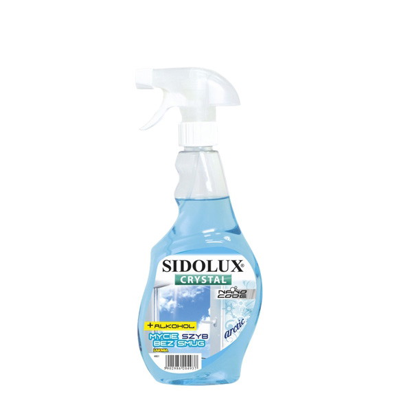 Płyny do mycia szyb: SIDOLUX Płyn do Mycia Szyb Crystal Arctic, 500 ml, ok. 6,50 zł, sidolux