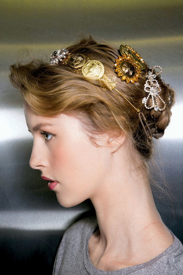 Fryzury ślubne 2014 - Dolce & Gabbana
