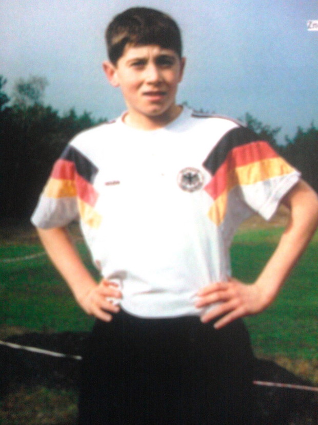 Robert Lewandowski jako początkujący piłkarz