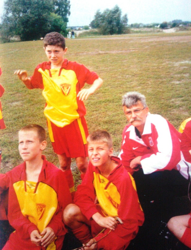 Robert Lewandowski na początku piłkarskiej drogi