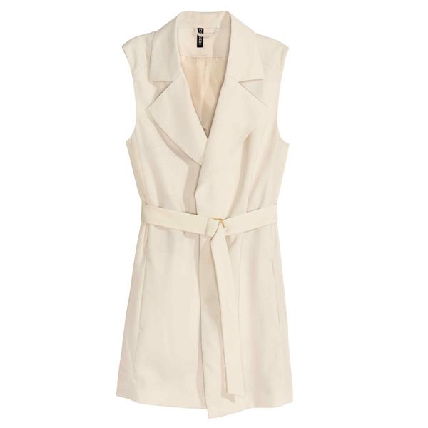 Beżowa kamizelka H&M, cena, ok. 129,90 zł