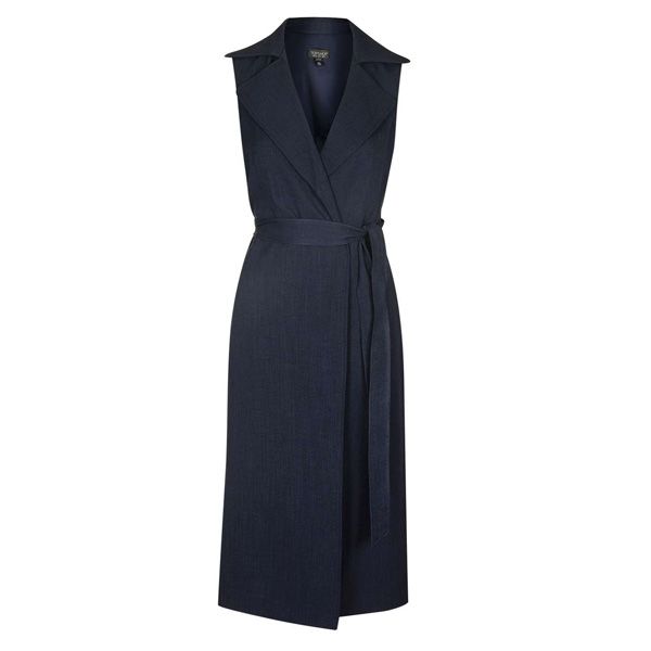 Granatowa kamizelka Topshop, cena, ok. 325 zł