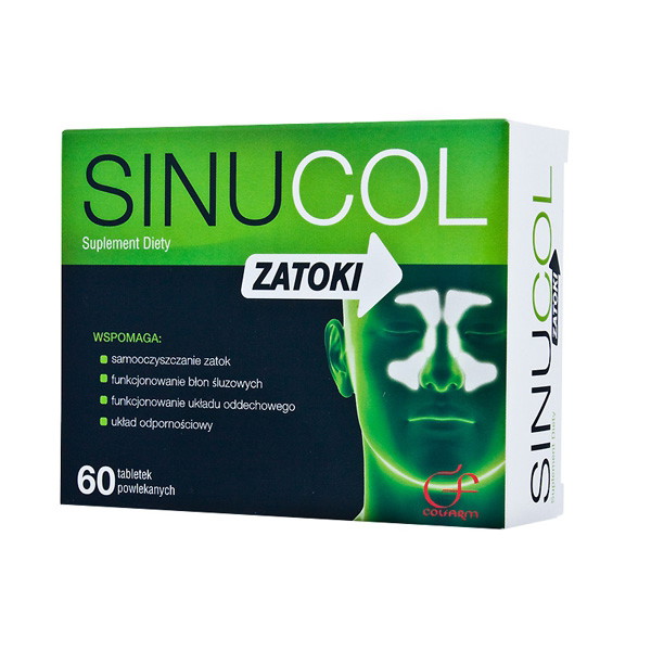 Sinucol, ok. 20 zł (opakowanie 60 tabletek)