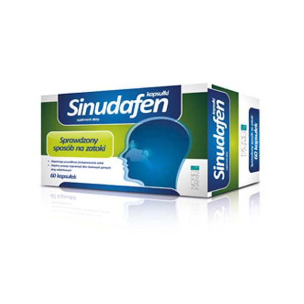 Sinudafen, ok. 15 zł (opakowanie 60 kapsułek)