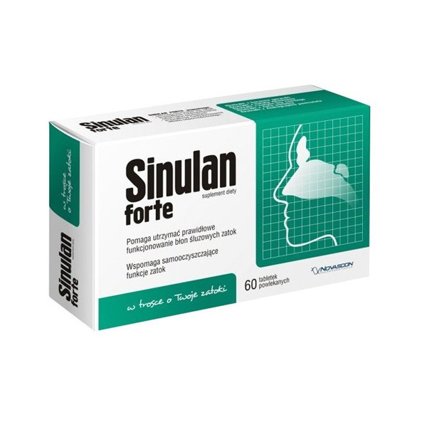 Sinulan Forte, ok. 35 zł (opakowanie 60 tabletek)