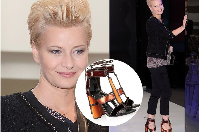 Małgorzata Kożuchowska w butach Toma Forda na otwarciu centrum handlowego
