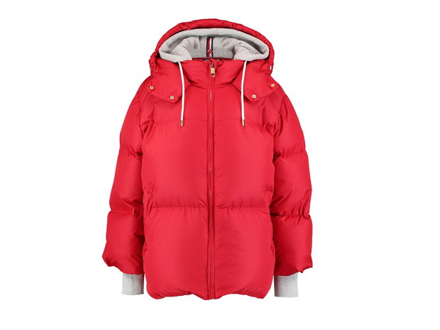 Czerwona kurtka puchowa Tommy Hilfiger, cena, ok. 1499 zł