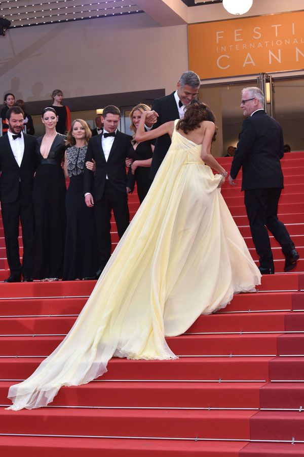 Festiwal w Cannes: Amal Clooney w żółtej sukni