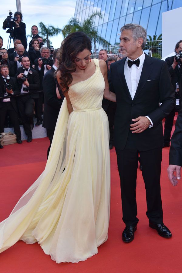 Festiwal w Cannes: Amal Clooney w żółtej sukni