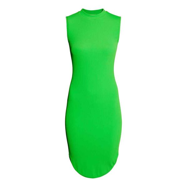 Neonowa sukienka H&M, cena ok. 129 zł