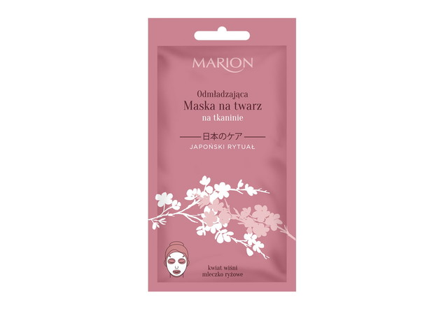 Odmładzająca maska na twarz na tkaninie, Marion, cena ok. 4,50 zł