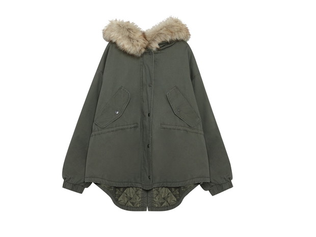 Parka oversize Pull&Bear, cena, ok. 229 zł
