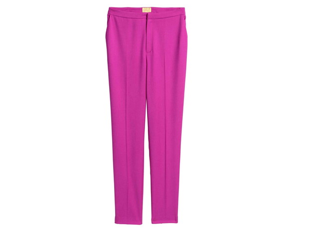 Różowe spodnie H&M, cena, ok. 139,90 zł