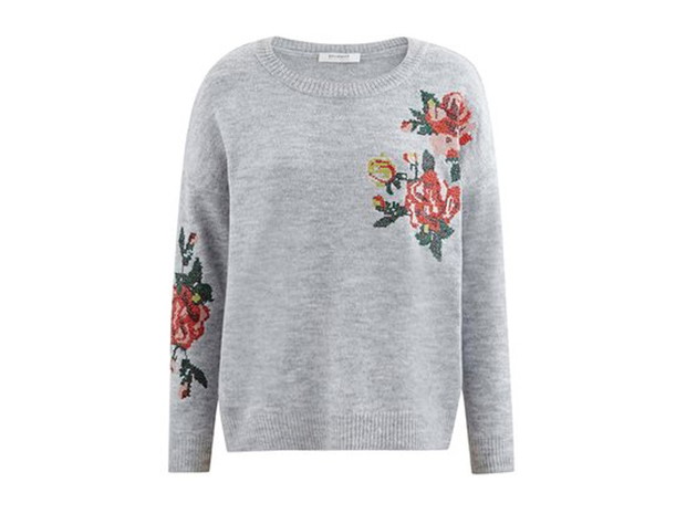 Sweter z haftem, Promod, cena, ok. 189 zł