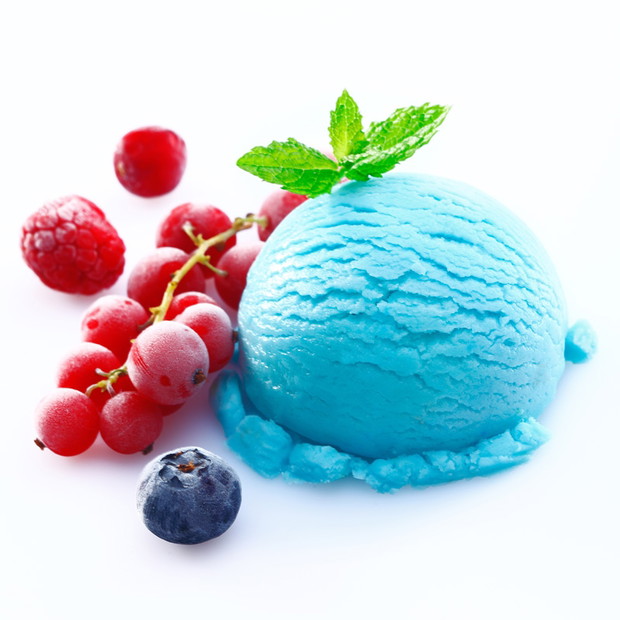 Lody o smaku smerfowym