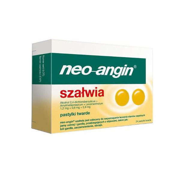 Neo-Angin, cena: ok 15 zł (opakowanie 24 tabletki)