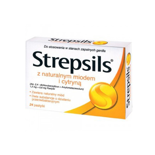 Strepsils, cena: ok. 10 zł (opakowanie 12 tabletek)