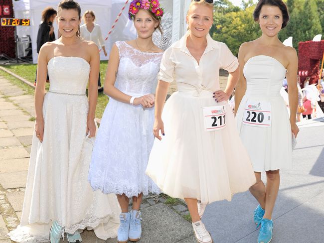 Bieg w sukniach ślubnych 2014