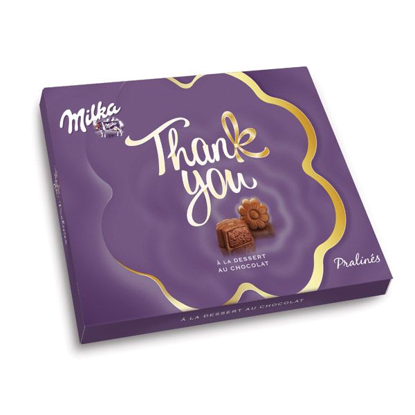 Pomysły na prezent z okazji Dnia Babci i Dziadka: pralinki Thank You, Milka