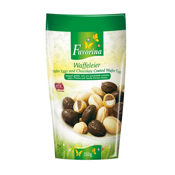 Słodycze wielkanocne: wafelkowe jajka, Lidl