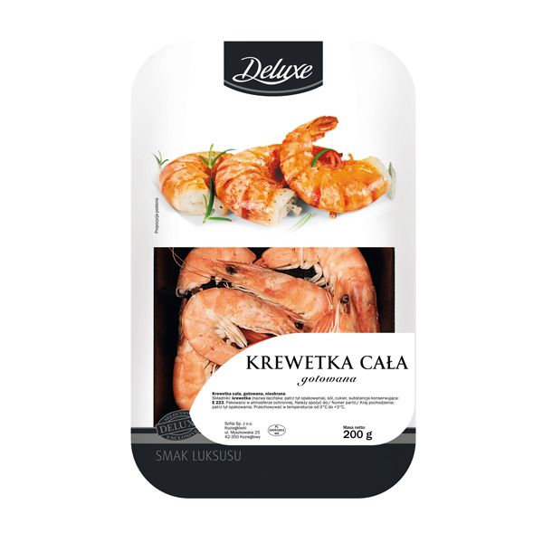 Nowości spożywcze kwiecień: krewetki cale gotowane, Lidl Deluxe