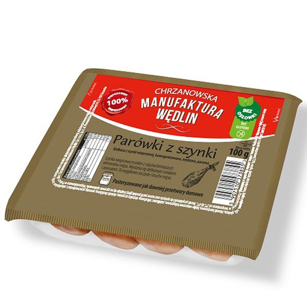 Nowości spożywcze kwiecień: parówki z szynki, Chrzanowska Manufaktura Wędlin