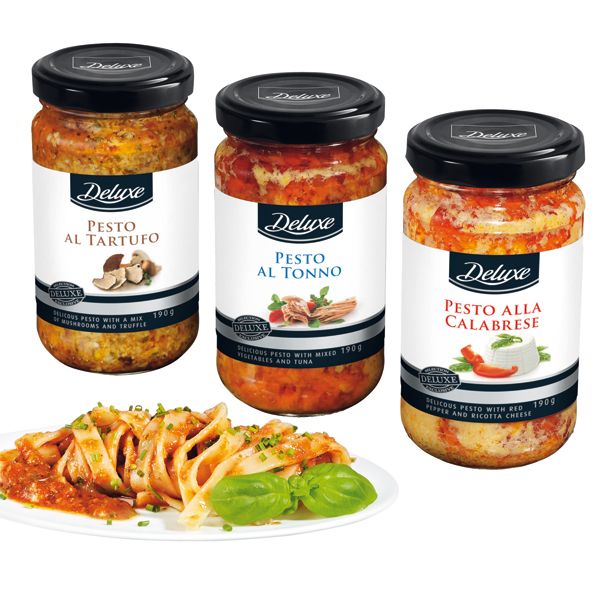 Nowości spożywcze kwiecień: pesto, Lidl Deluxe