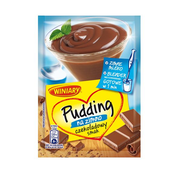 Nowości spożywcze kwiecień: pudding na zimno Winiary, czekoladowy
