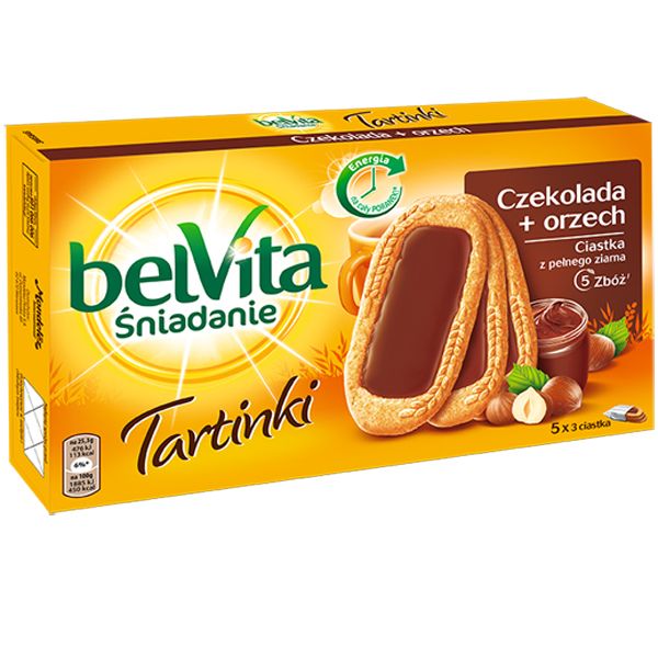 Nowości spożywcze kwiecień: tartinki orzech&czekolada, belVita