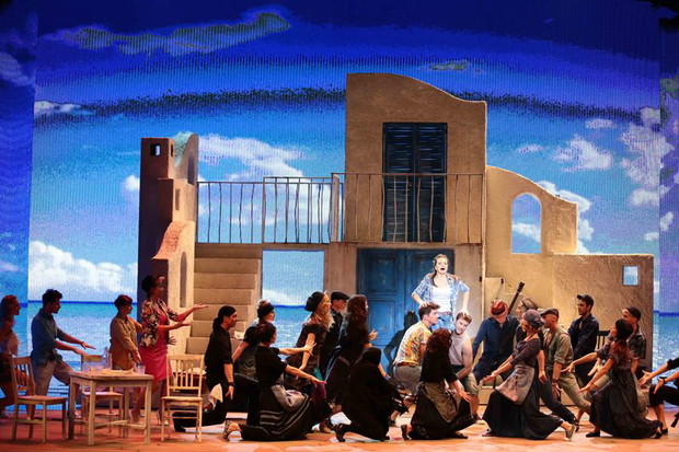 Próba spektaklu Mamma Mia w Teatrze Roma