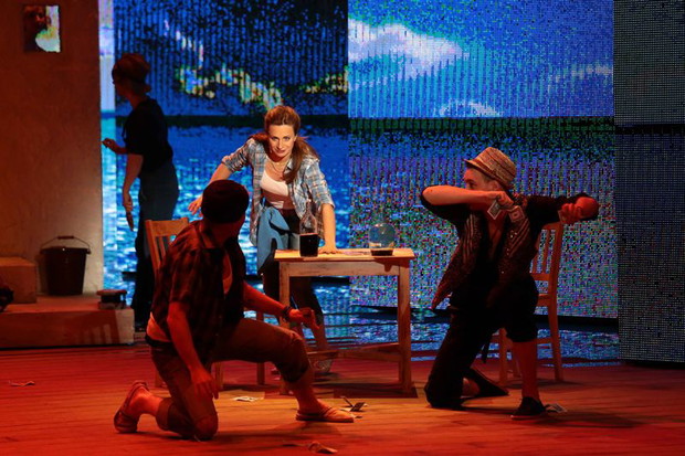 Próba spektaklu Mamma Mia w Teatrze Roma