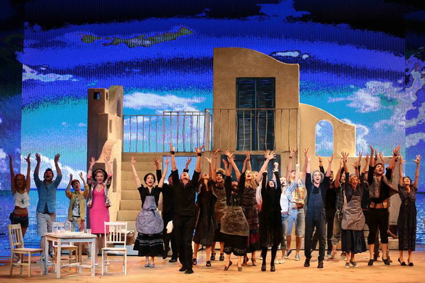 Próba spektaklu Mamma Mia w Teatrze Roma
