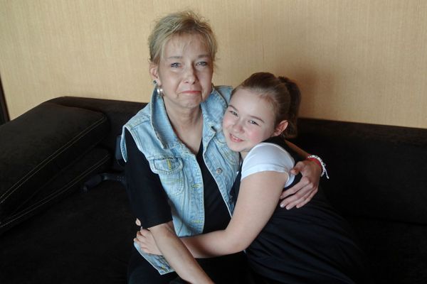 Małgorzata Rozkrut z córką Roksaną