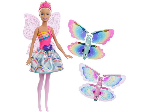 Barbie, Wróżka Latające skrzydełka, lalka z akcesoriami, cena: 129,99 zł