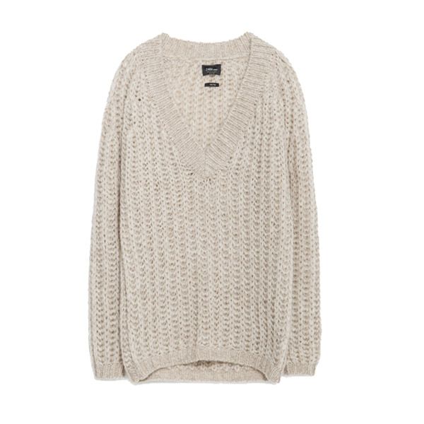 Beżowy sweter Zara, cena, ok. 199 zł