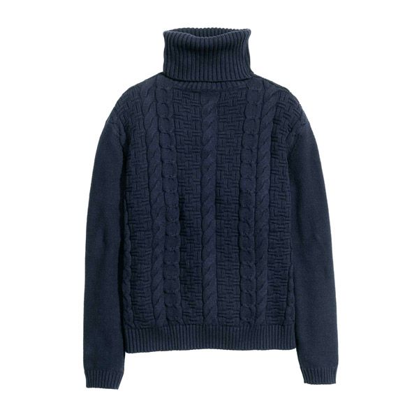 Granatowy golf H&M, cena, ok. 139,90 zł