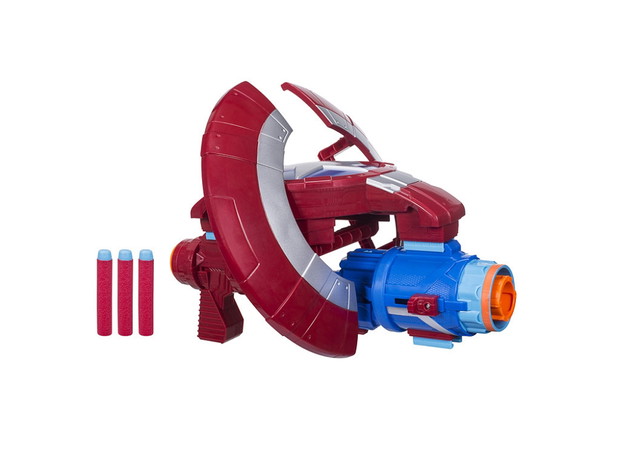 Nerf, The Avengers, tarcza z wyrzutnią Kapitana Ameryki, Assembler Gear, cena: 169,99 zł