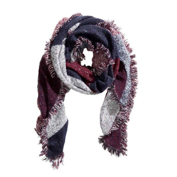 Szalik w kratę H&M, cena, ok. 79,90 zł