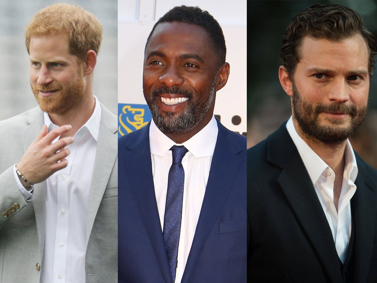 książę Harry, Idris Elba, Jamie Dornan