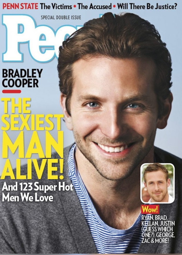 Bradley Cooper - najseksowniejszy mężczyzna świata 2011 roku według magaznu People